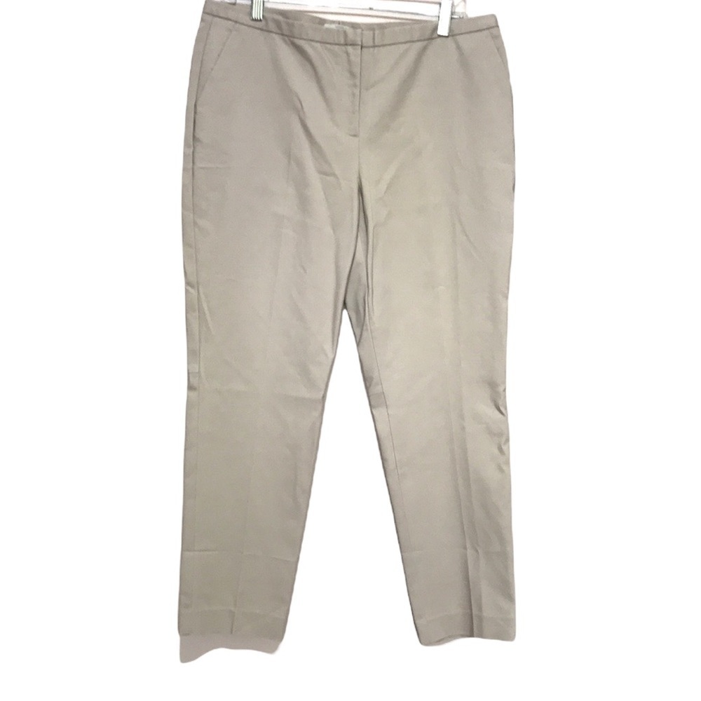 HALOGEN tan ankle trouser pants 12